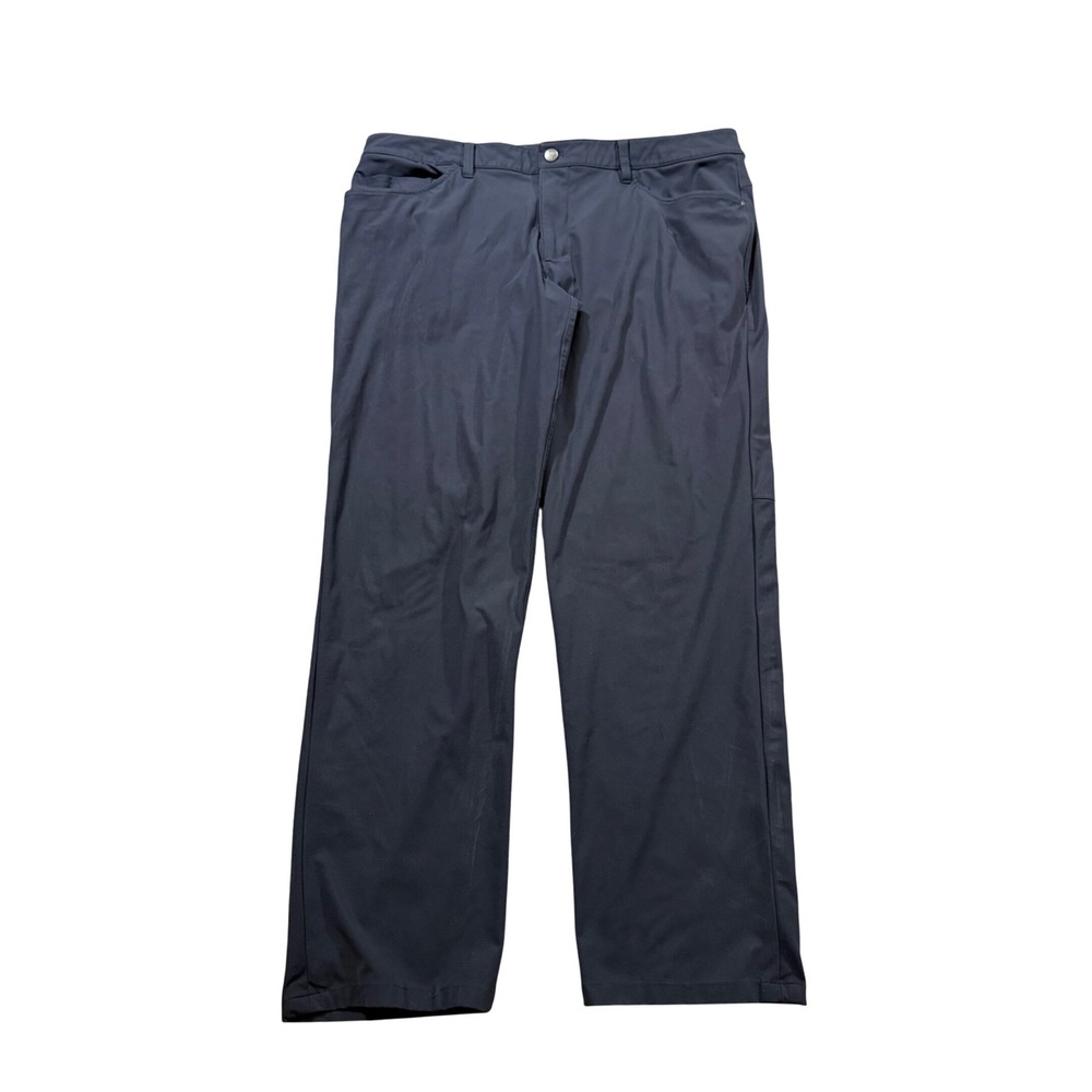 Lululemon Commission Pants Waist 40" Straight Leg Performance Travel Golf Blue